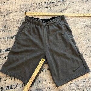 Nike Gray Athletic Shorts with Sweat-Wicking Material